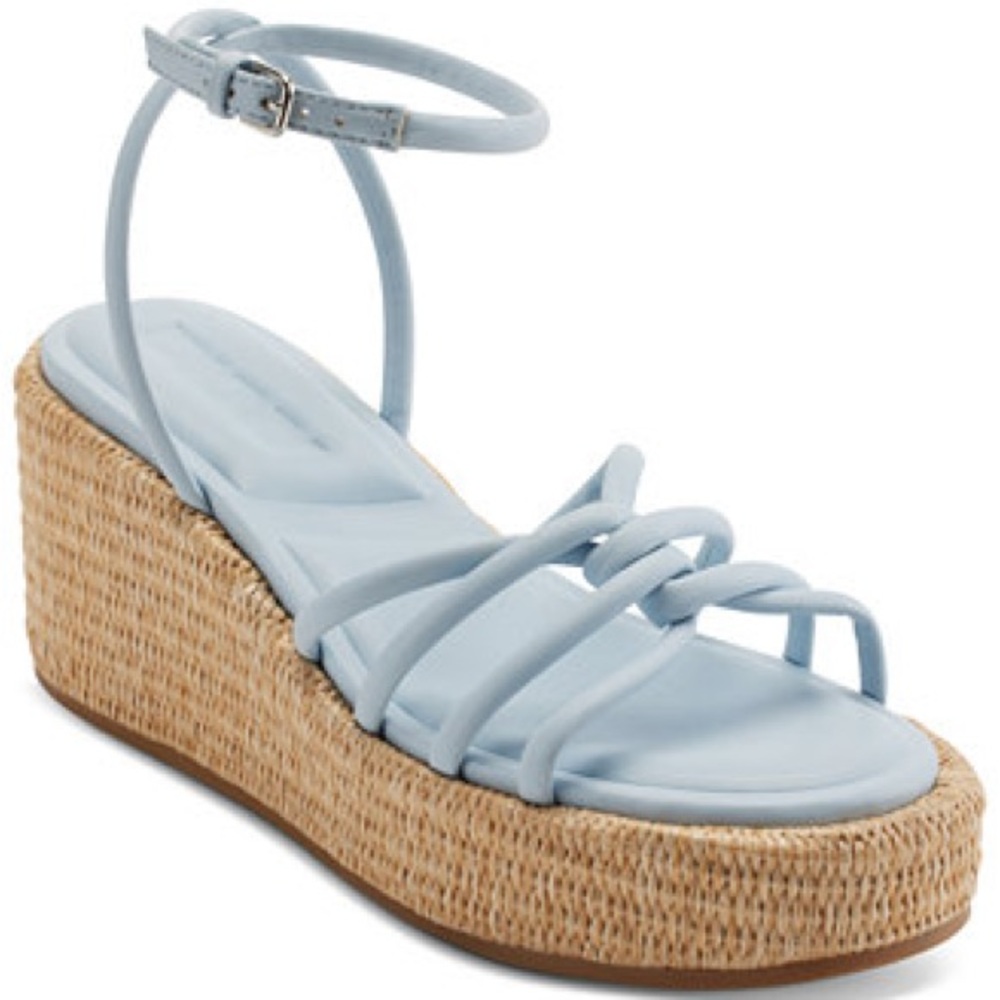 DKNY Women's Sandals - Light Gray and Tan